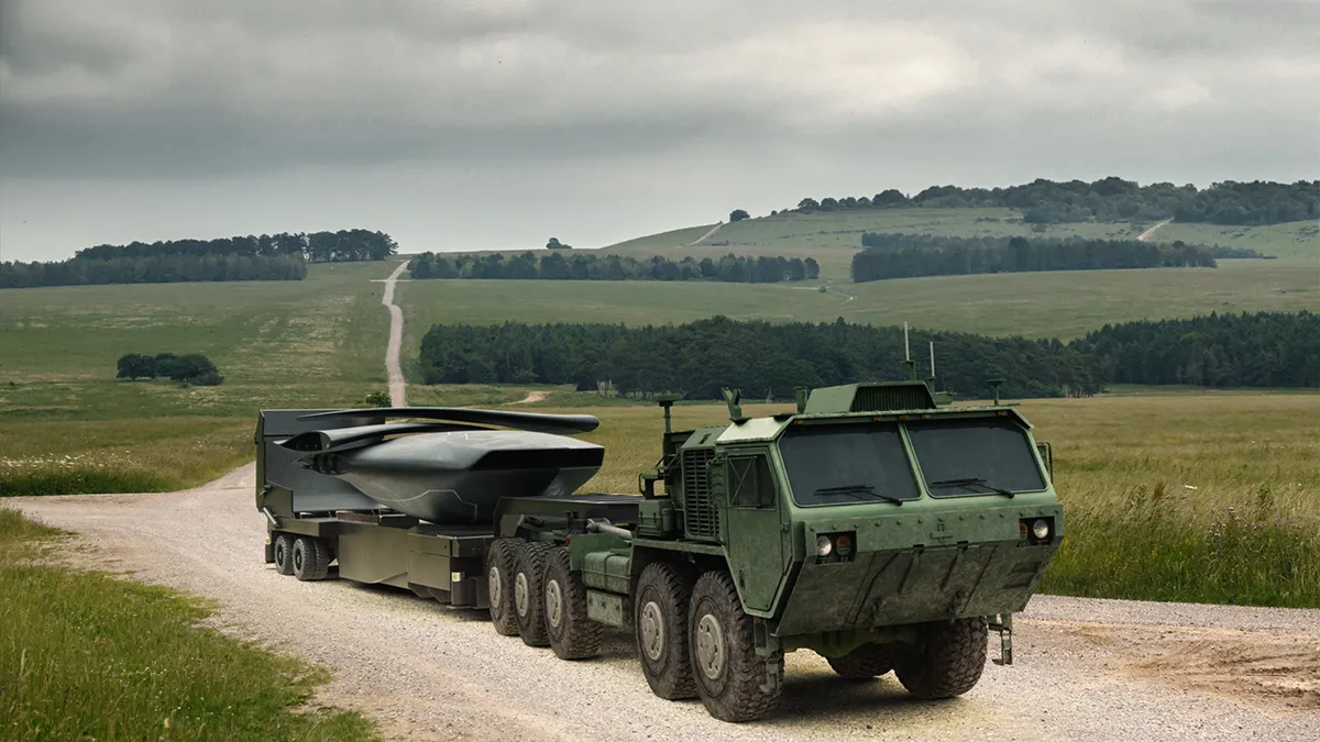 X-BAT pričvršćen na kamion