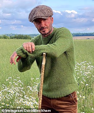 Sir David, koji je u svibnju proslavio svoj 50. rođendan, prethodno je nevjerojatno sličio Charlesu dok je pozirao za pastoralnu fotografiju na prostranom imanju u Cotswoldsu