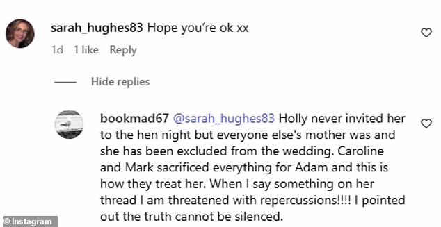 Louise je tvrdila da su joj prijetili posljedicama ako progovori o situaciji