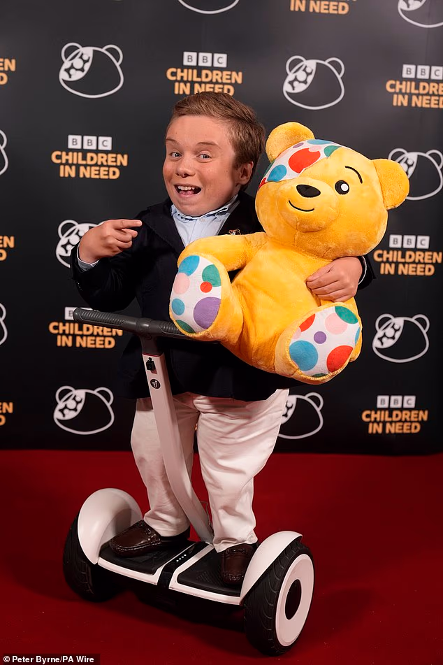 Voditelj Lenny Rush stiže za BBC Children in Need u MediaCity u Salfordu