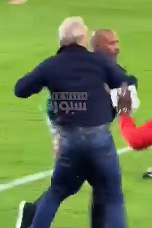 Chelle je viđen kako trči prema osoblju DR Konga odmah nakon izvođenja posljednjeg penala