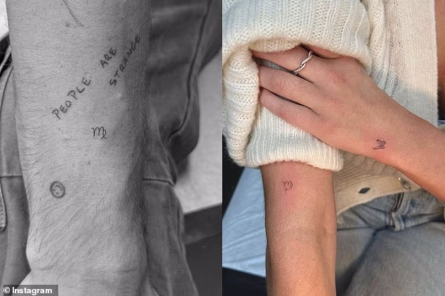 A u svom novom singlu 587, Ballerini je izgleda spomenula njihovu odgovarajuću tintu Djevice: 'Čula sam da si pokrio svoju tetovažu / Vjerojatno je vrijeme da i ja pokrijem svoju / Pretpostavljam da to nije samo prekid između nas / To je malo više prostora između nas'