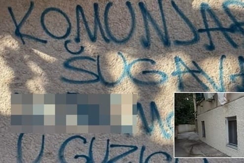 "Komunjaro šugava je*emo te u gu*icu" - policija traži ovog mladića zbog prijetećeg grafita novinaru Jurici Pavičiću