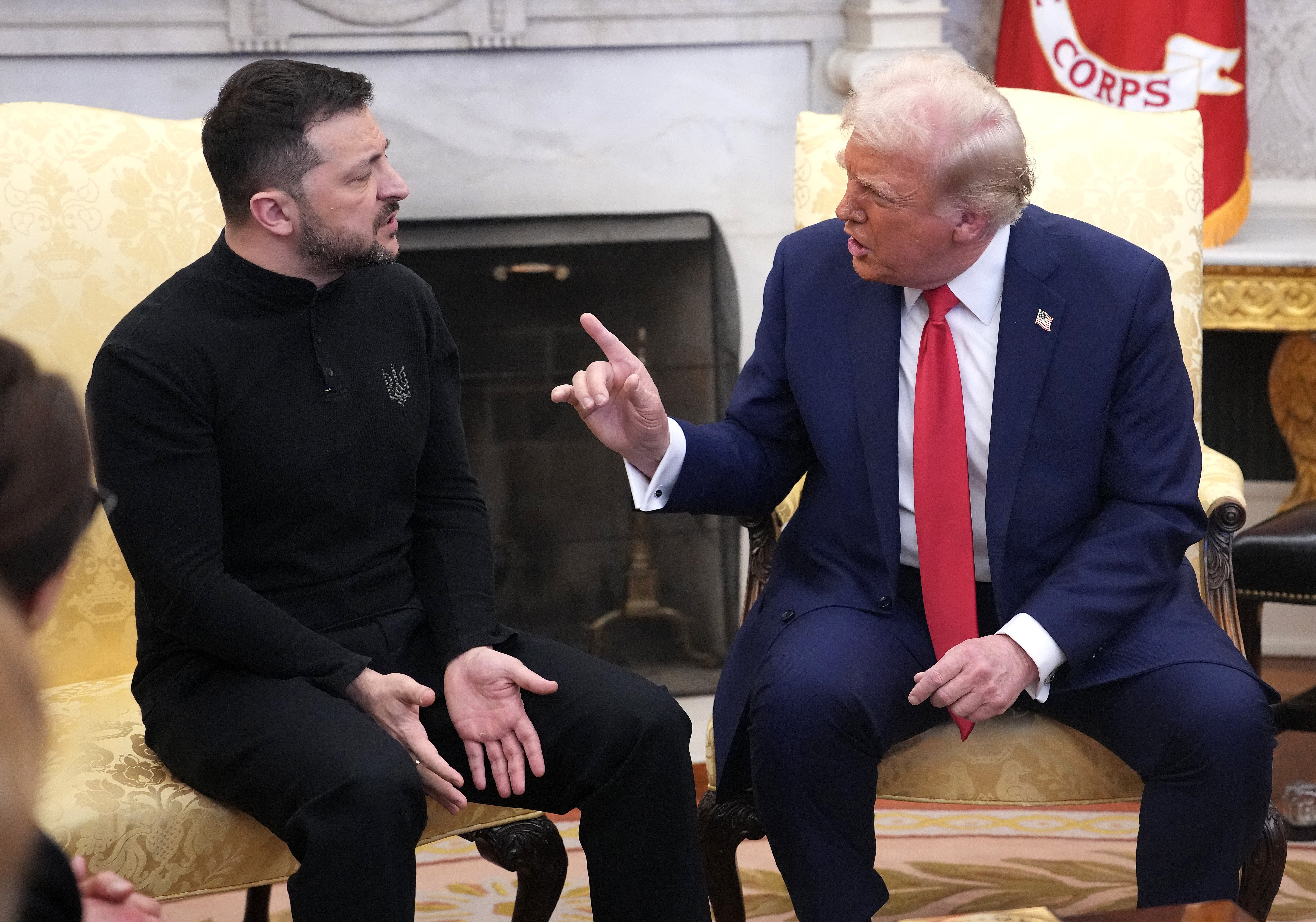 Trump i Zelensky u Ovalnom uredu u Bijeloj kući u veljači