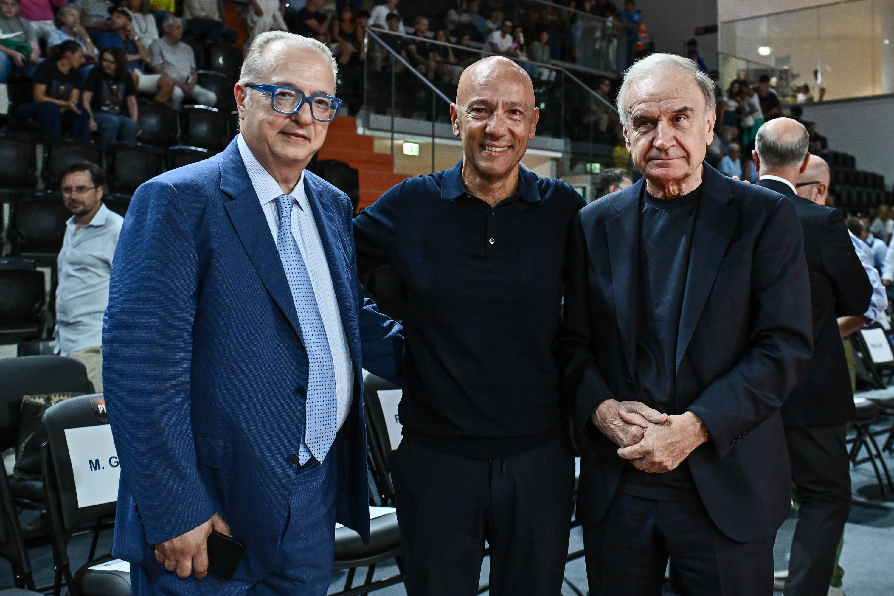 Gherardini, Petrucci, Sardara Bertram Derthona Tortona Basket - Virtus Olidata Bologna Inauguracija Citadele of Sport LBA Legabasket Serie A Unipol 2025/2026 Tortona, 21.09.2025. Fotografija ClaudioDegaspari / Ciamillo-Castoria