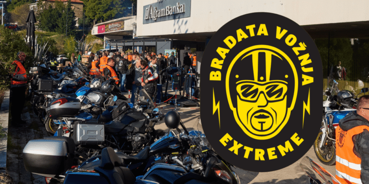 BRADATA VOŽNJA EXTREME Moto karavana ide od bolnice u Splitu do Zadra