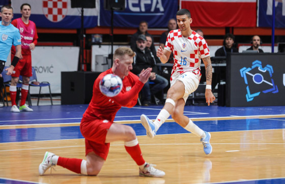 Hrvatska reprezentacija u srijedu u Gospinom polju protiv Crne Gore, u sastavu i Marko Kuraja