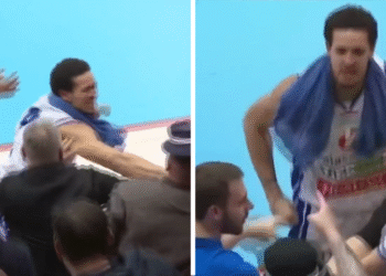 Ludilo u Mađarskoj, košarkaš udario navijača: pogledajte napad