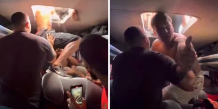 Navijači Flamenga otvaraju krov momčadskog autobusa