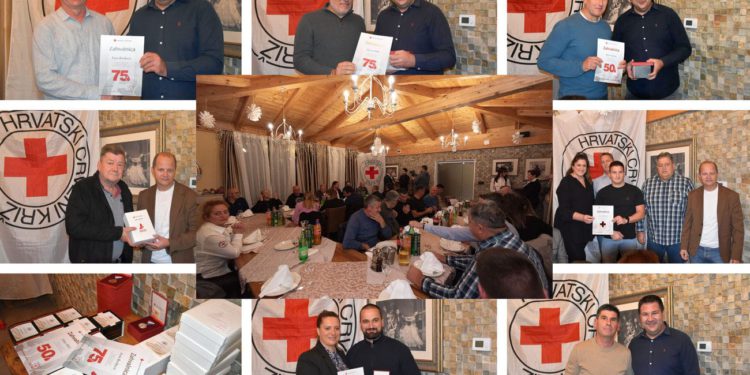ONI SU PONOS KAŠTELA Uručena priznanja višestrukim dobrovoljnim darivateljima krvi