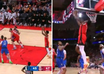 Promašuje slobodno bacanje, a zatim pogađa udarac iznad glave: Thompson monstruozan