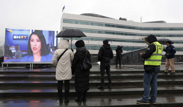 Radnici BHRT-a održali prosvjed ispred Parlamenta BiH