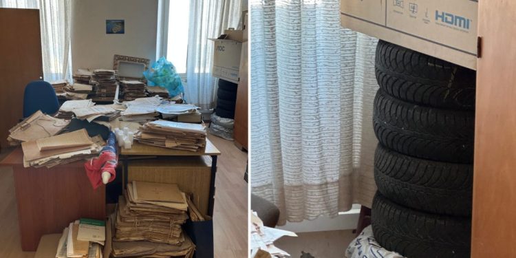 Skladište za gume, zastava, vjetar nosi dokumente, a nikog nema u uredu, danima…