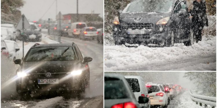 Slobodna Dalmacija – FOTO Splićani, nije vam daleko snijeg, ali ceste su