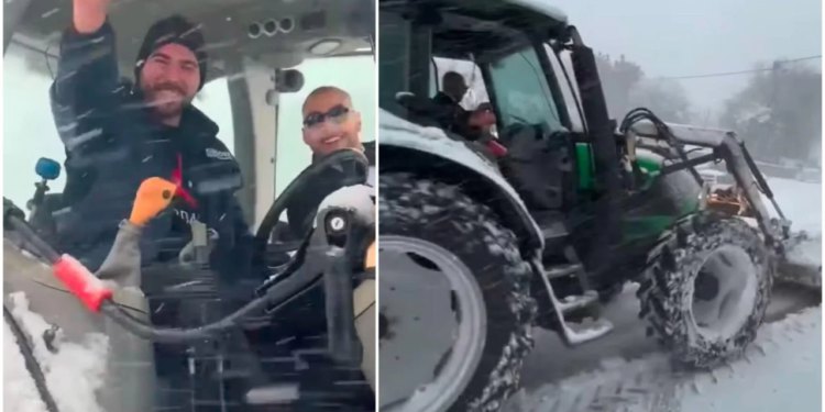 Slobodna Dalmacija – VIDEO Show u Zagori! Kum i mladoženja sjeli u traktor i navalili na snijeg; čistu cestu za svatove, snimka je hit