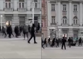 Uznemirujuća snimka: Masovna tučnjava maskiranih mladića u srcu Zagreba