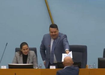 VIDEO Kaos u NSRS: Zastupnik papirima gađao Stevandića