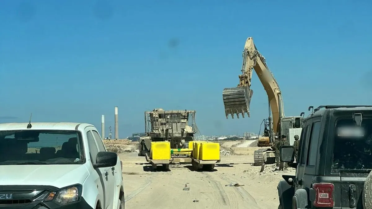 IDF označava žutu liniju u Gazi.