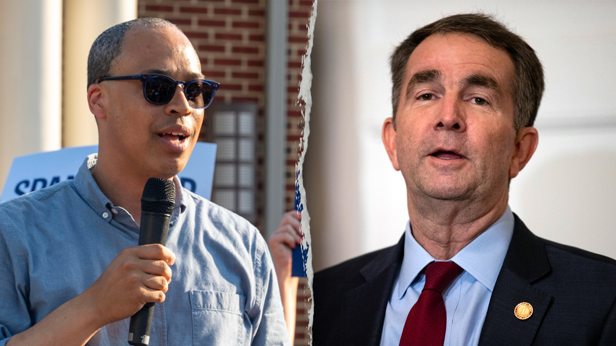 Jay Jones i Ralph Northam na podijeljenoj slici