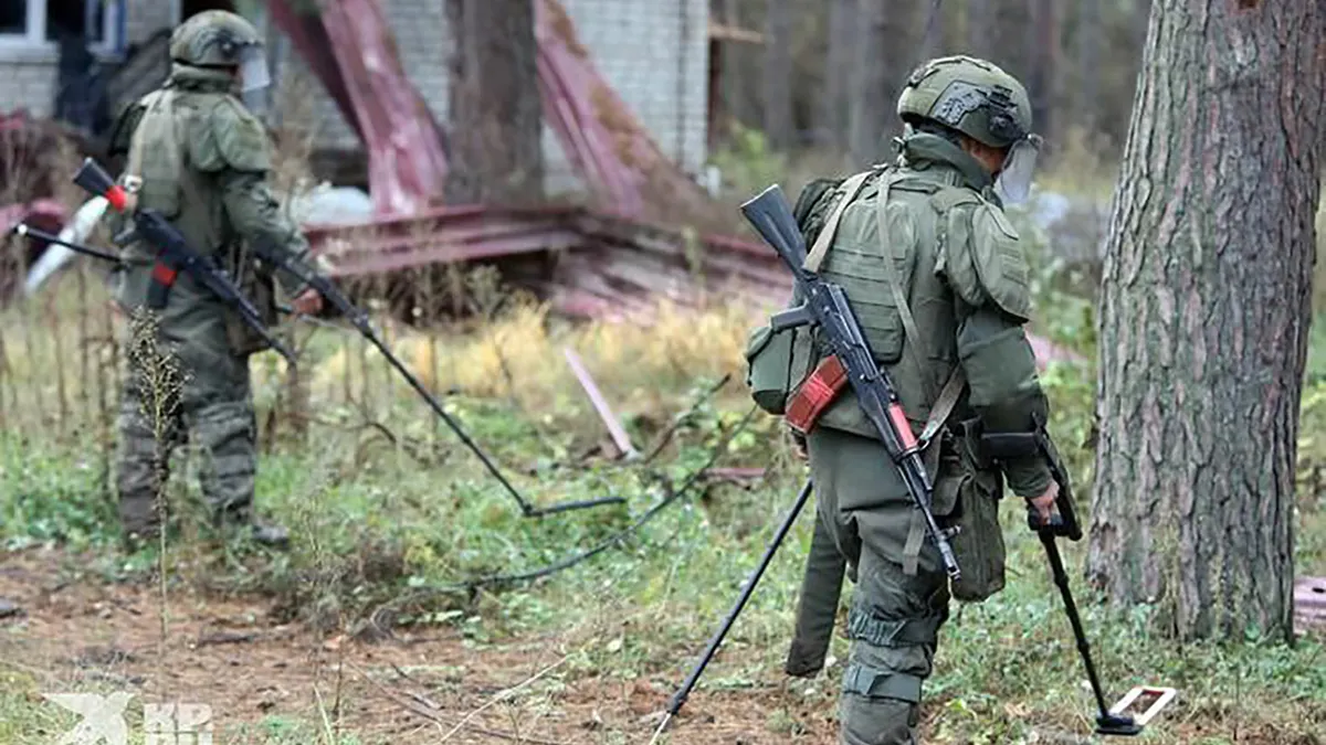 Sjevernokorejski vojnici s ruskom opremom za razminiranje