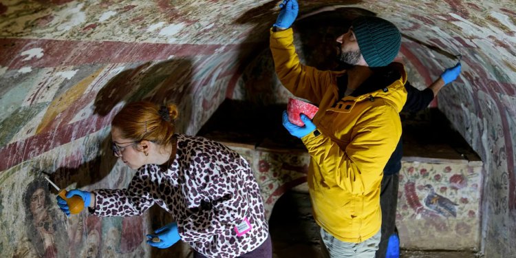 Arheolozi su otkrili rijetku Isusovu fresku u rimskom stilu u turskoj grobnici