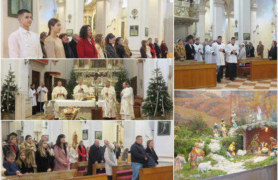 Biskup Glasnović predvodio božićnu polnoćku: ‘Božić nije bijeg od stvarnosti, nego njezino preobraženje’