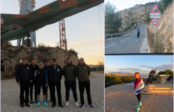 Branko Šubić pretrčao 53 kilometra od Prevlake do Srđa i odao počast dubrovačkim braniteljima