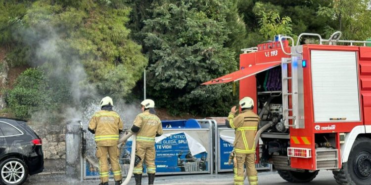 Četiri požara u samo nekoliko sati: Gorjeli kontejneri diljem grada