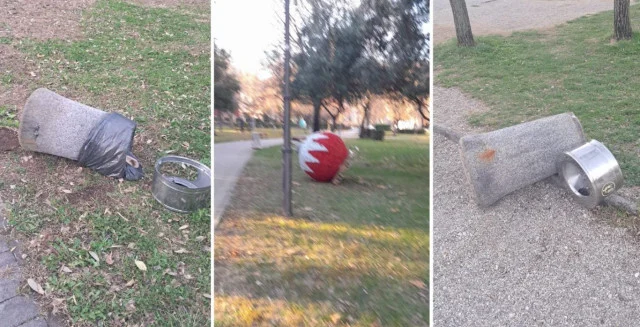 Devastacija tijekom Adventa u Mostaru u parku Zrinjevac