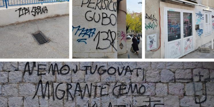 FOTO U centru Splita osvanuli vulgarni i uznemirujući grafiti, slučaj prijavljen komunalnim službama
