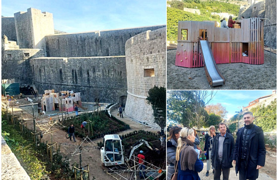 Franković obišao radove na parku u Pilama: Konstrukciju oslikavaju mladi učenici iz Umjetničke škole (FOTO)