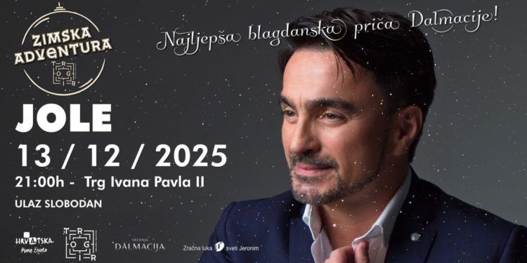 Glazbeni program Zimske Adventure u Trogiru nastavlja se uz velika imena domaće scene: sinoć Aerodrom, večeras Jole!