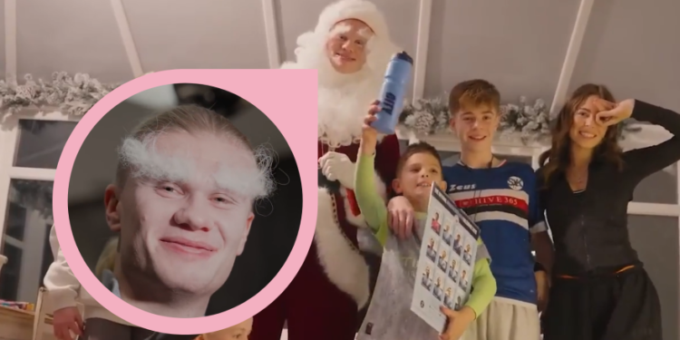 Haaland se oblači u Djeda Mraza i djeci donosi darove: njihova reakcija je neprocjenjiva