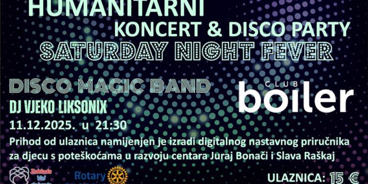 Humanitarna disco večer u Splitu: Glazba, ples i dobro djelo u Boileru