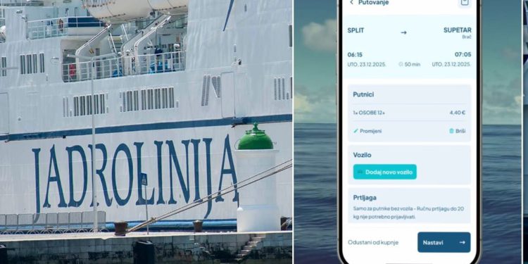 Jadrolinija najavila prelazak na novu mobilnu aplikaciju: “Staru gasimo u ponedjeljak!”