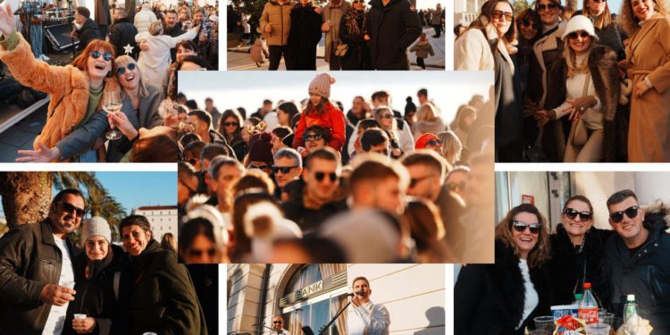 Kakvo ludilo u gradu za Staru godinu! Kao da se cijeli grad slio u centar, Riva je bila krcata