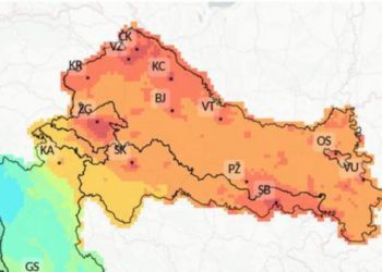 Objavljena karta koja bi trebala zabrinuti Zagrepčane, grad je u crvenom: Četvrtak je kritičan