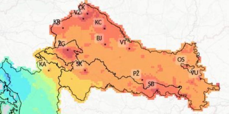 Objavljena karta koja bi trebala zabrinuti Zagrepčane, grad je u crvenom: Četvrtak je kritičan