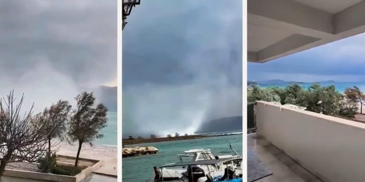 Pijavica stigla s mora i svom silinom “udarila” u naseljeni dio obale: Ovako je izgledalo kada se pojavila