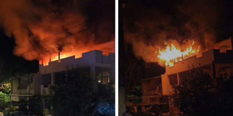 Planuo stan u Kaštel Novome. Plamen gutao sve pred sobom, na terenu policija i vatrogasci