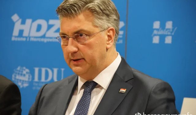 Plenković povodom obljetnice potpisivanja Dejtonskog sporazuma: Legitimna zastupljenost Hrvata temelj je stabilne BiH