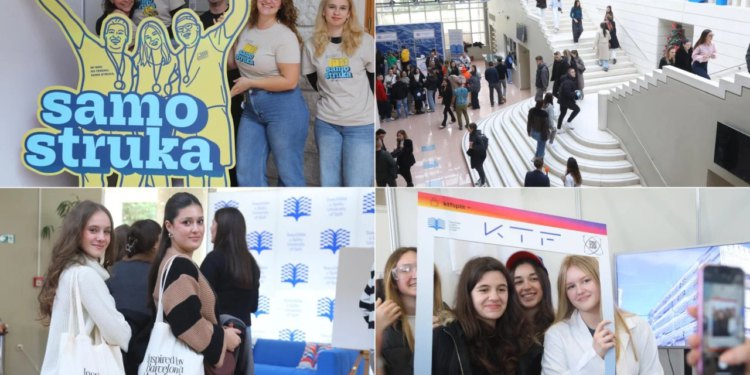 Slobodna Dalmacija – Čak 2000 maturanata sjatilo se danas na poseban događaj na splitskom fakultetu; na ovim je štandovima bilo najviše gužve