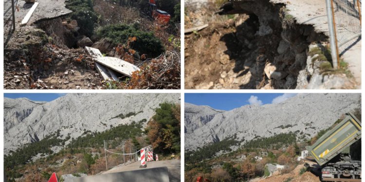 Slobodna Dalmacija – Umalo tragedija! Zbog kopanja temelja kuće urušio se dio ceste, naređena hitna evakuacija mještana: ‘Jako nam je žao…’