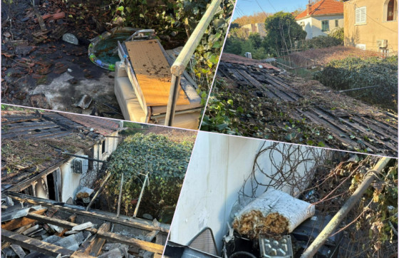 U potpunosti izgorjela kuća u Ulici Augusta Šenoe gdje je smrtno stradao muškarac (FOTO/VIDEO)