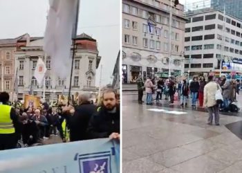 (Uživo) Molitelji se okupili na Trgu, stigli i prosvjednici: Održava se posljednja Tiha misa