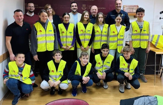 Uzorna mladost: Župa dubrovačka dobila 12 pripadnika Školske prometne jedinice