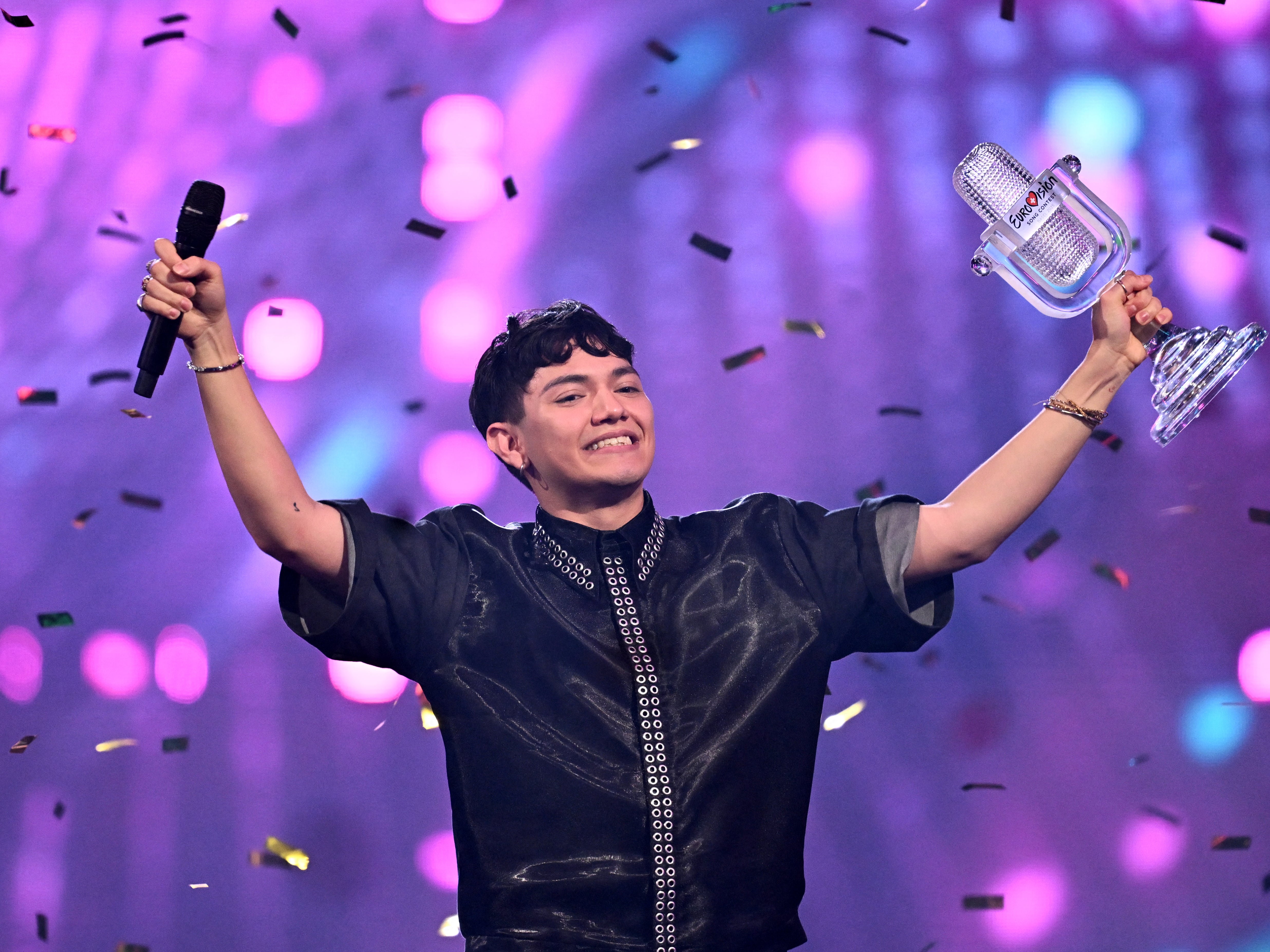 Austrijski pjevač Johannes Pietsch, poznat kao JJ, nakon pobjede u velikom finalu 2025