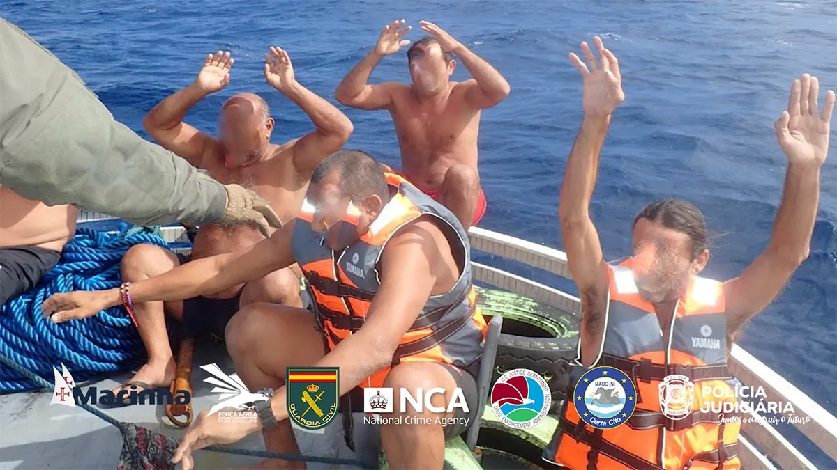 Narko-podmornica uhvaćena na obali Portugala.