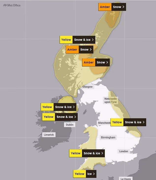 Meteorološki ured izdao je obilje jantarnih i žutih upozorenja za subotnje loše vremenske prilike