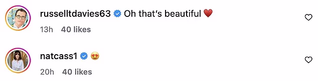 Njegovi pratitelji preplavili su objavu pohvalama za slatki video i Dianinu radosnu reakciju, uključujući nekoliko njegovih slavnih prijatelja